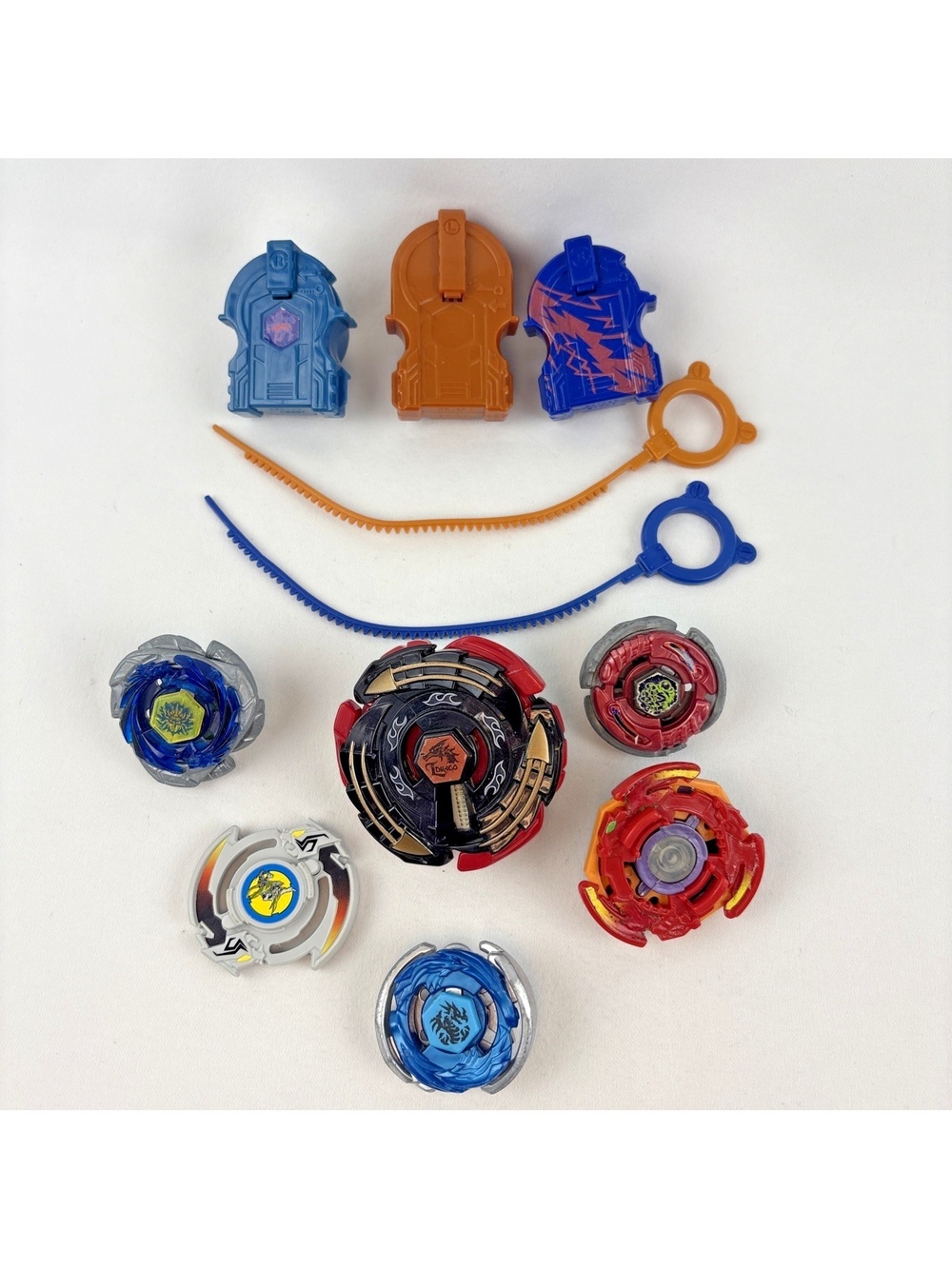 Beyblade Lot Spiral Herculeo Rock Scorpio Driger Electro Drago Launchers